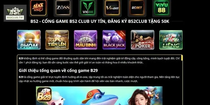 Giới Thiệu B52Club 2 Giới thiệu B52Club chi tiết qua tầm nhìn sứ mệnh thương hiệu